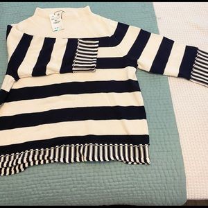 Zara striped oversized sweater